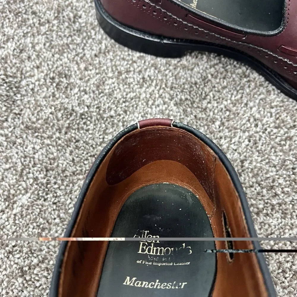 ALLEN EDMONDS Manchester Leather Wing Tip Tassel Loafer